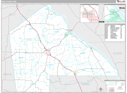 Pike County, MO Wall Map