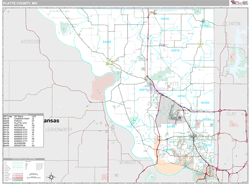 Platte County, MO Wall Map