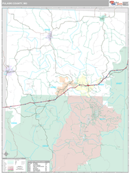 Pulaski County, MO Wall Map