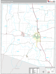Randolph County, MO Wall Map