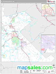 St. Francois County, MO Wall Map