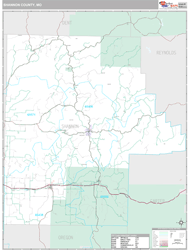 Shannon County, MO Wall Map