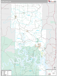 Stone County, MO Wall Map