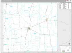 Sullivan County, MO Wall Map