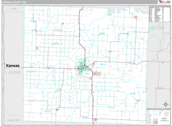 Vernon County, MO Wall Map