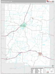 Webster County, MO Wall Map