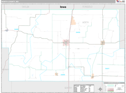 Worth County, MO Wall Map