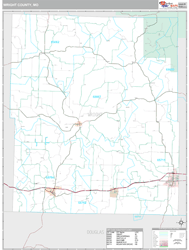 Wright County, MO Wall Map