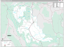 Beaverhead County, MT Wall Map