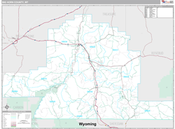 Big Horn County, MT Wall Map