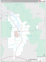 Broadwater County, MT Wall Map