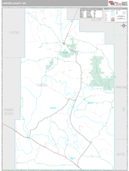 Carter County, MT Wall Map