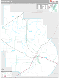 Dawson County, MT Wall Map