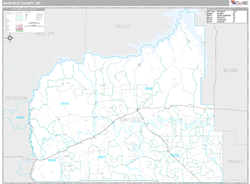 Garfield County, MT Wall Map