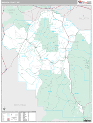 Madison County, MT Wall Map