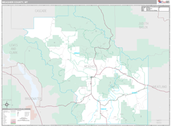 Meagher County, MT Wall Map