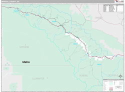 Mineral County, MT Wall Map