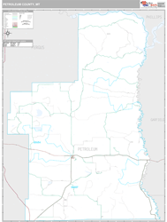 Petroleum County, MT Wall Map