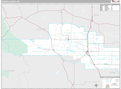 Pondera County, MT Wall Map