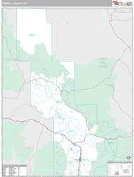 Powell County, MT Wall Map