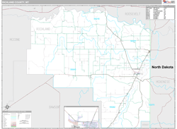 Richland County, MT Wall Map