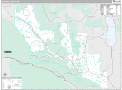 Sanders County, MT Wall Map