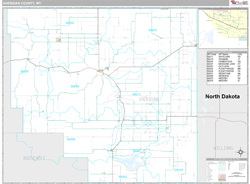 Sheridan County, MT Wall Map