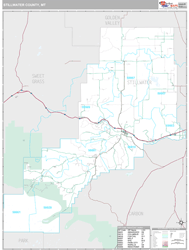 Stillwater County, MT Wall Map