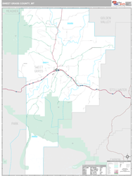 Sweet Grass County, MT Wall Map