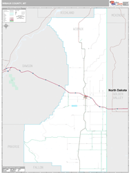 Wibaux County, MT Wall Map