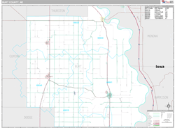 Burt County, NE Wall Map