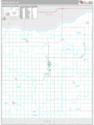 Butler County, NE Wall Map