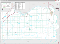 Cass County, NE Wall Map