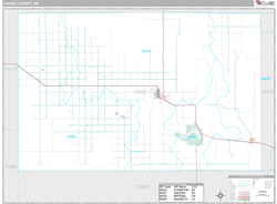 Chase County, NE Wall Map