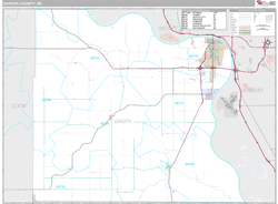 Dakota County, NE Wall Map