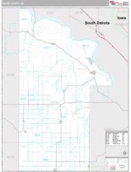 Dixon County, NE Wall Map