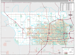 Douglas County, NE Wall Map