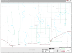 Dundy County, NE Wall Map