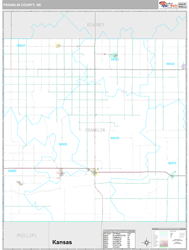 Franklin County, NE Wall Map