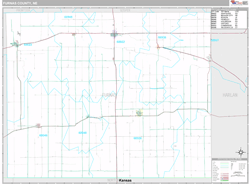 Furnas County, NE Wall Map