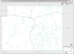 Grant County, NE Wall Map