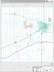 Hall County, NE Wall Map