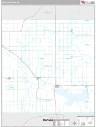 Harlan County, NE Wall Map