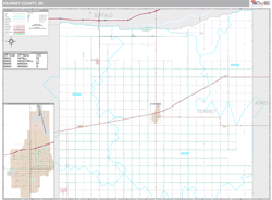 Kearney County, NE Wall Map