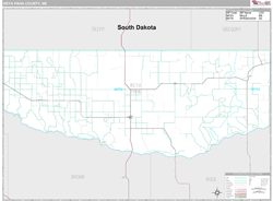 Keya Paha County, NE Wall Map