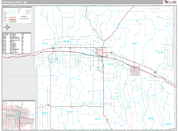 Lincoln County, NE Wall Map