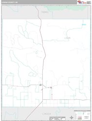 Logan County, NE Wall Map