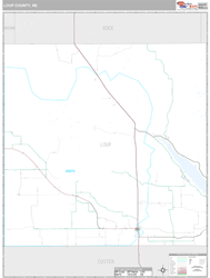 Loup County, NE Wall Map