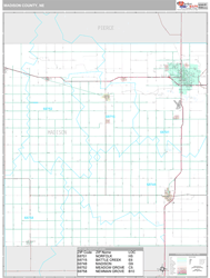 Madison County, NE Wall Map