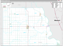 Nemaha County, NE Wall Map